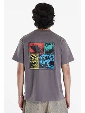 NEW Patta PATTA CO-EXISTENCE T-SHIRT Gray Sz Medium NWT